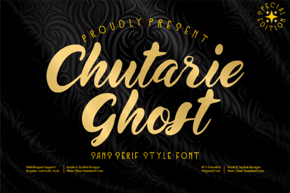 Chutarie Ghost Font - Featured Image