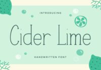 Cider Lime Font - Featured Image