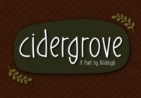 Cidergrove Font - Featured Image