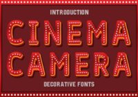 Cinema Camera Font - Featured Image