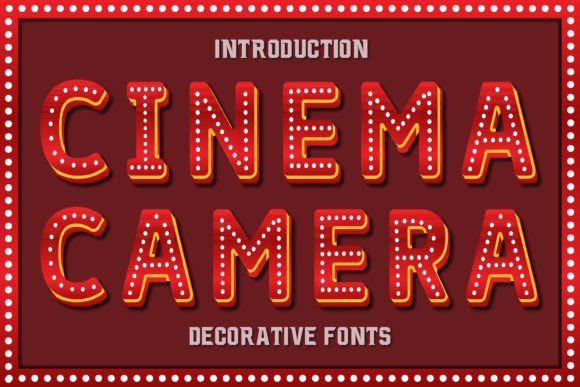 Cinema Camera Font - Featured Image