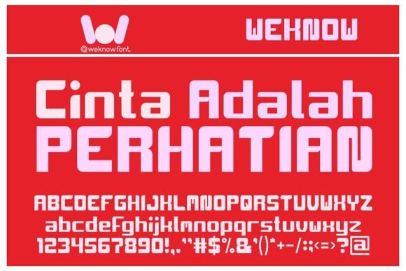 Cinta Adalah Perhatian Font - Featured Image