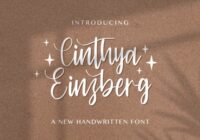 Cinthya Einzberg Font - Featured Image