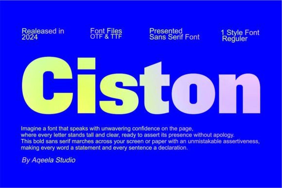 Ciston Font - Featured Image