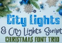 City Lights Trio Font - Featured Image