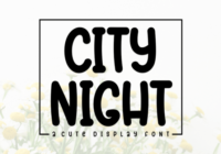 City Night Font - Featured Image