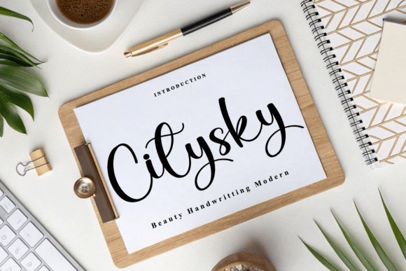 Citysky Font - Featured Image