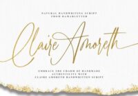 Claire Amoreth Font - Featured Image