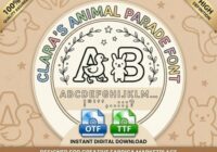 Clara’s Animal Parade Font - Featured Image