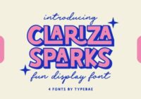 Clariza Sparks Font - Featured Image