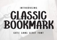 Classic Bookmark Font - Featured Image