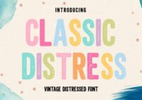 Classic Distress Font - Featured Image