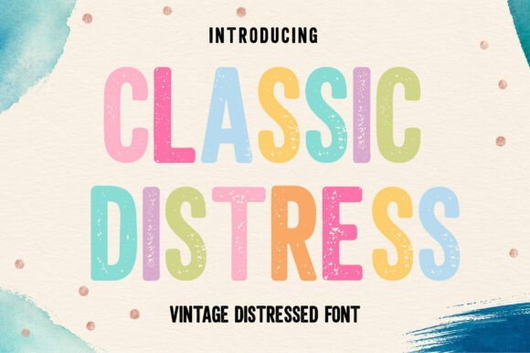 Classic Distress Font - Featured Image