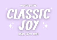 Classic Joy Font - Featured Image