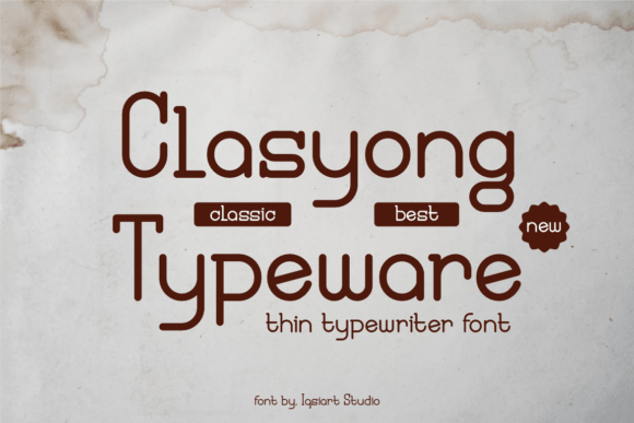 Clasyong Typeware Font - Featured Image