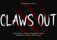 Claws out Font Font - Featured Image