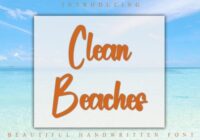 Clean Beaches Font - Featured Image