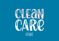Clean Care Font - Featured Image