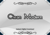 Clean Modern Font - Featured Image