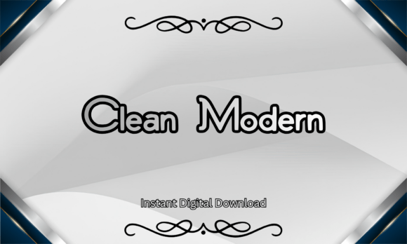 Clean Modern Font - Featured Image
