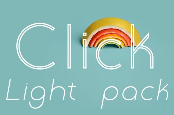 Click Light Pack Font - Featured Image