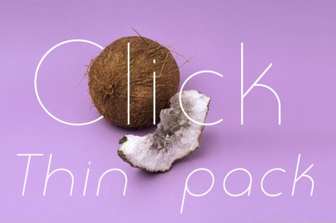 Click Thin Pack Font - Featured Image