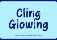 Cling Glowing Font - Featured Image