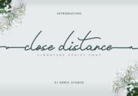 Close Distance Font - Featured Image