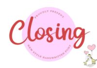 Closing Font - Featured Image