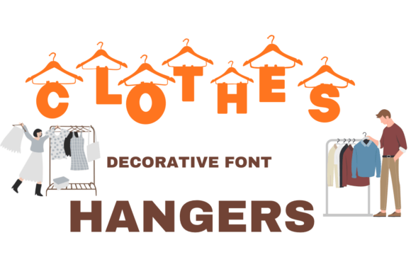 Clothes Hangers Font - Featured Image