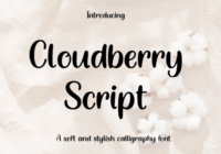 Cloudberry Script Font - Featured Image