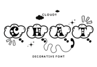 Cloudy Chat Font - Featured Image