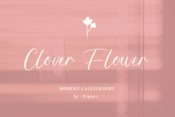Clover Flower Font - Featured Image