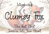 Clumsy Fox Font - Featured Image
