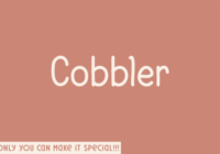 Cobbler Font - Featured Image