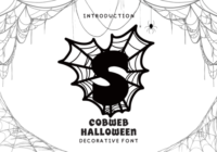 Cobweb Halloween Font - Featured Image