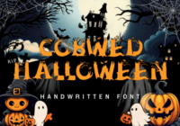Cobwed Halloween Font - Featured Image