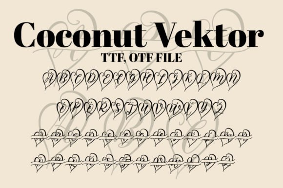 Coconut Vector Font - Featured Image
