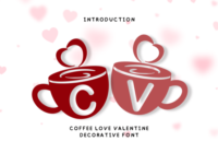 Coffee Love Valentine Font - Featured Image