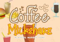 Coffee Milkshake Font - Featured Image