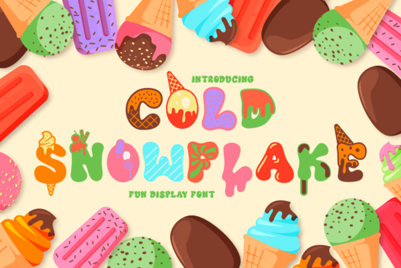 Cold Snowflake Font - Featured Image