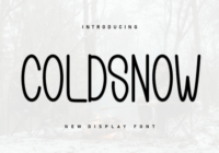 Coldsnow Font - Featured Image