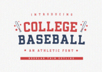 College Baseball Font - Featured Image