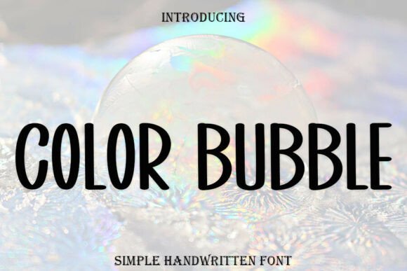 Color Bubble Font - Featured Image