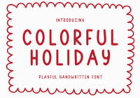 Color Holiday Font - Featured Image