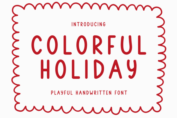 Color Holiday Font - Featured Image