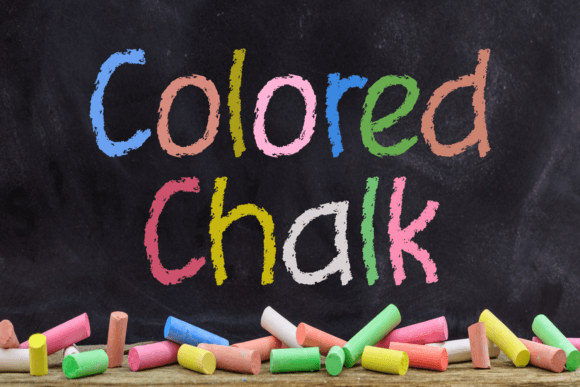 Colored Chalk Font - Featured Image