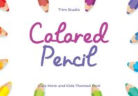 Colored Pencil Font - Featured Image