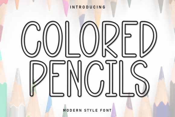 Colored Pencils Font - Featured Image