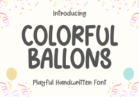 Colorful Balloons Font - Featured Image